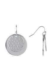 Halogen   Hammered Double Disc Drop Earrings at Nordstrom